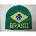 Tampão feito malha do Beanie do jacquard feito sob